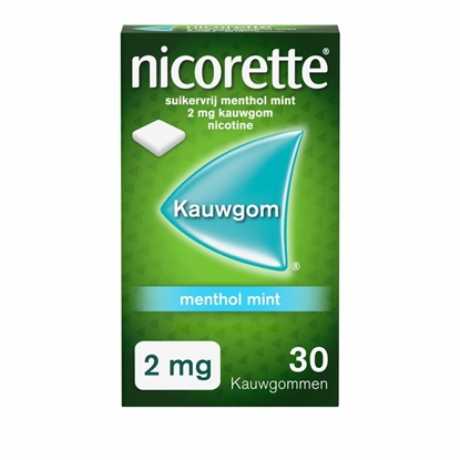 NICORETTE KAUWGOM 2MG MENTHOLMINT 30ST